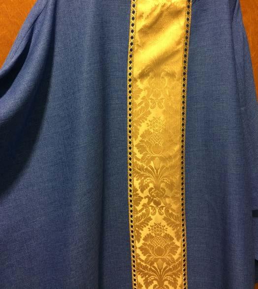 Purple or Blue are both Liturgically