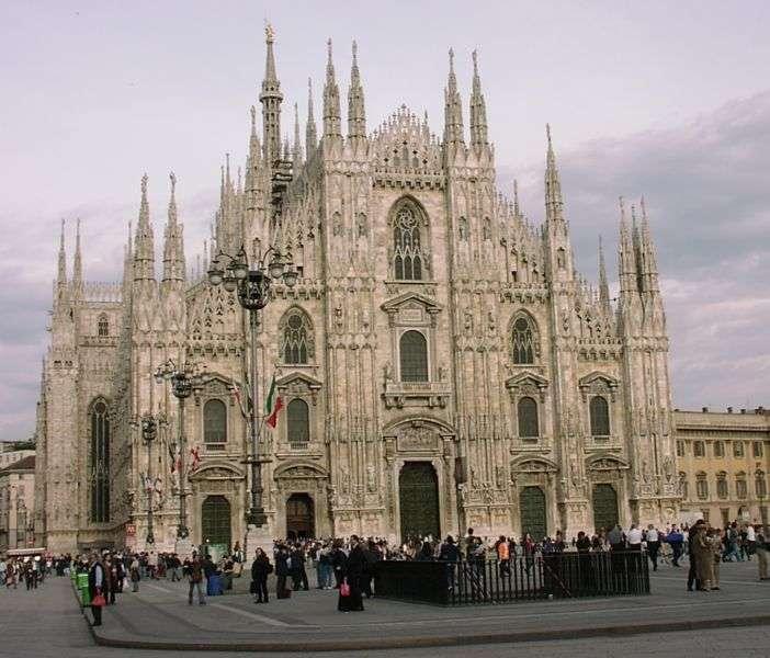 The Italian States The Cathedral of Milan stands