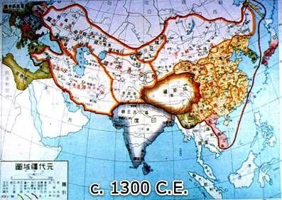 This map shows the Mongol Khanates.
