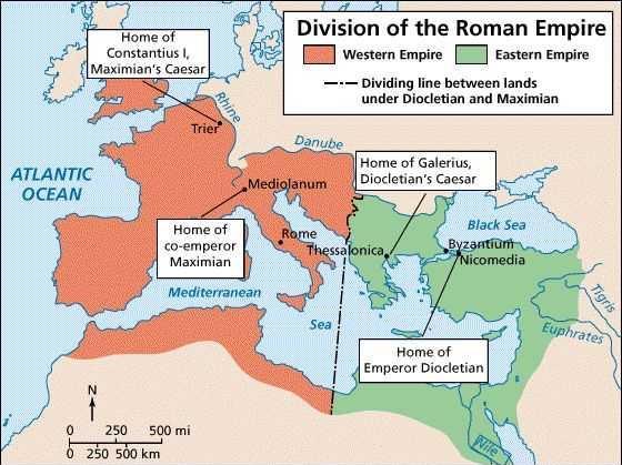 The Western Roman Empire continued to grow weak Text Emperor Constantine moved the Roman capital