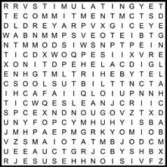 Word Search The following word search contains many words which we associate with our ethos and faith. Use this vocabulary to generate discussion on the characteristic Spirit/ Ethos of your school.
