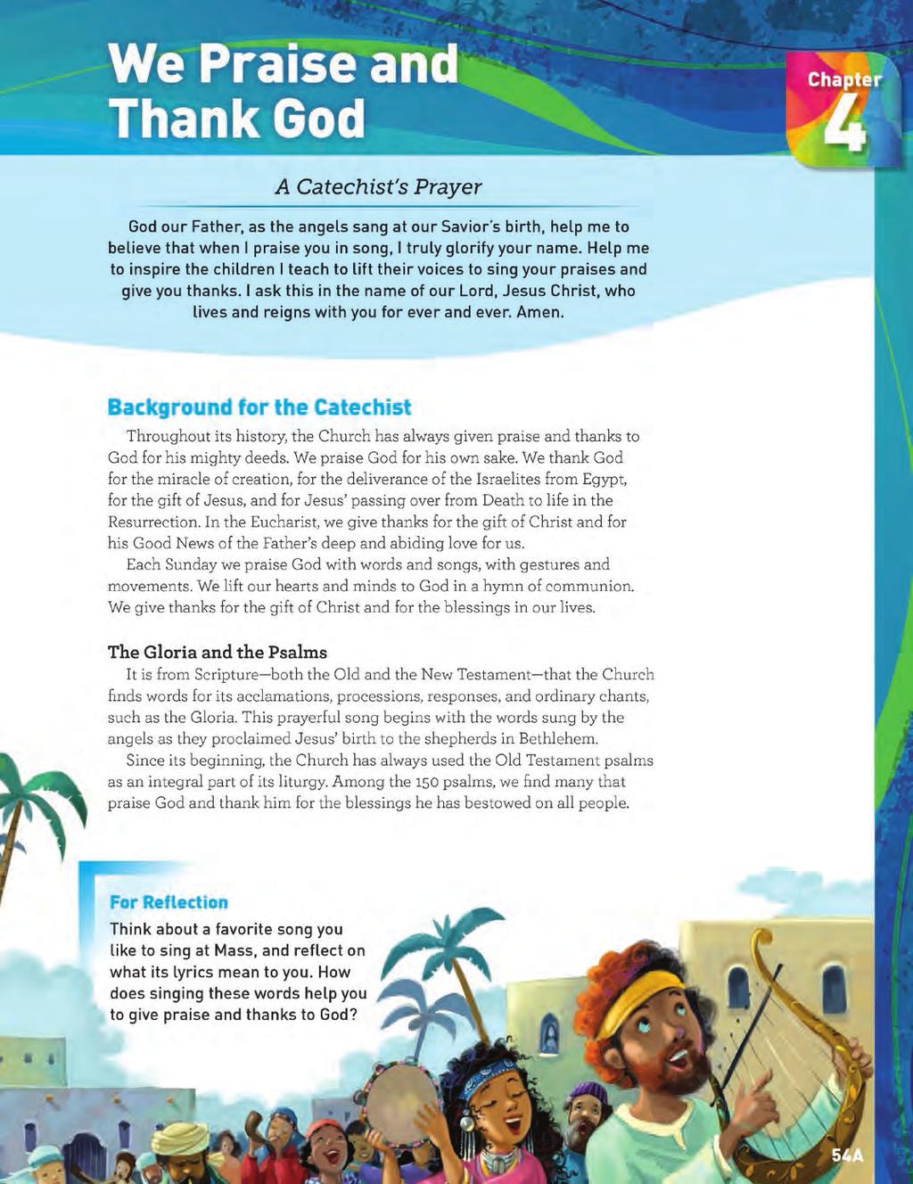 Grade 2 Catechist Guide Background Page CATECHIST BACKGROUND 17 The Catechist Background page provides background