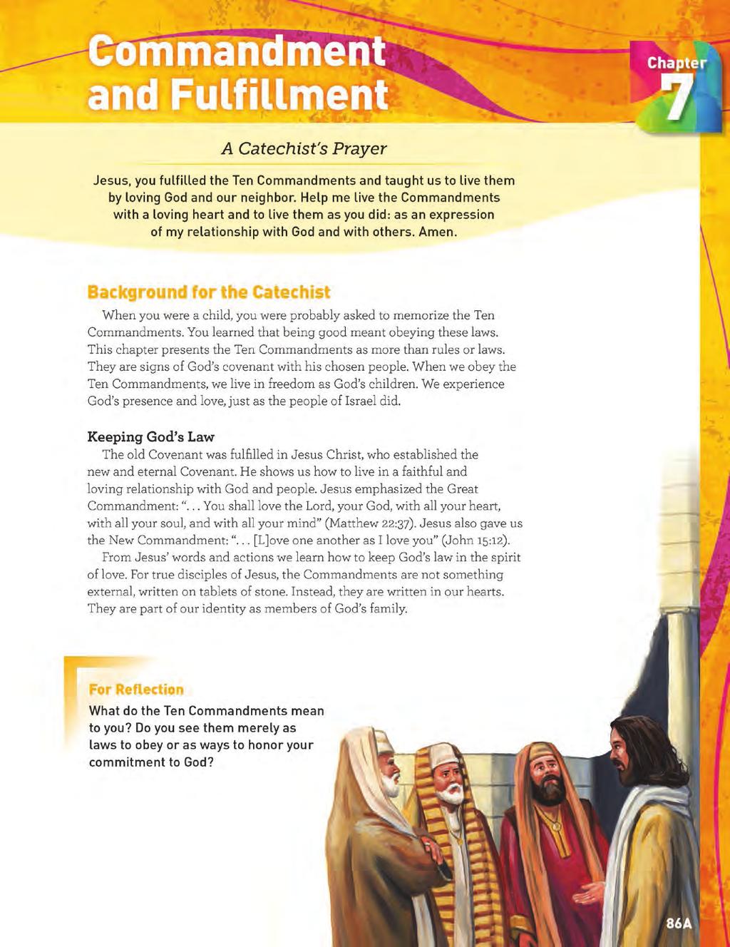 Grade 6 Catechist Guide Background Page CATECHIST BACKGROUND The Catechist Background page provides background