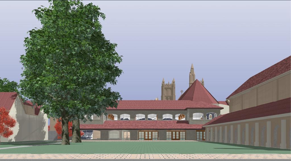The Diocesan Project On some of our elevation drawings, like the one opposite, you will see a building to the southeast of the proposed parish hall.