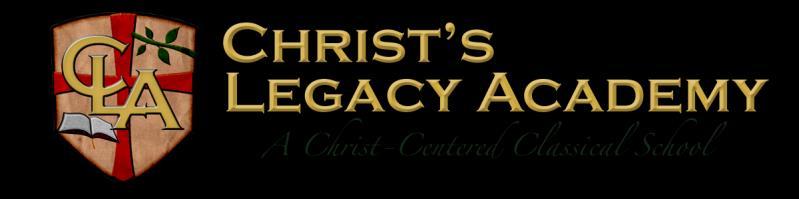 STUDENT ADMISSIONS PROCESS Thank you for your interest in Christ s Legacy Academy, a Christ-centered classical school.