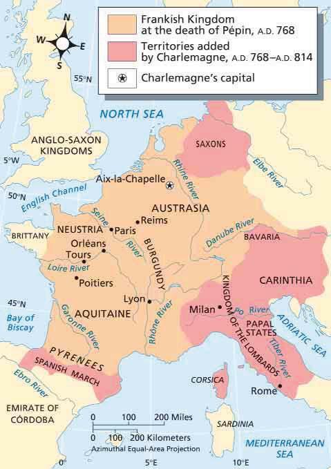 By the mid-800s the once mighty Carolingian state had begun to divide and collapse. The empire after Charlemagne s death.