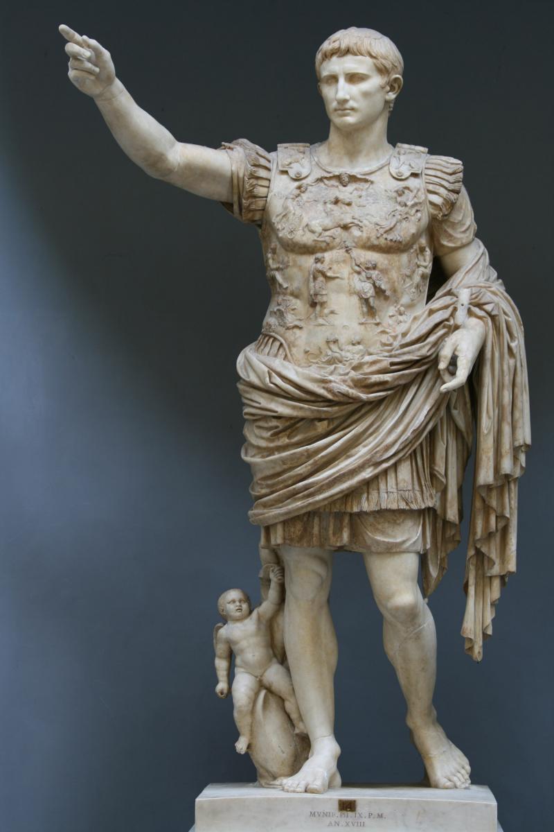 Augustus and the Pax Romana In 27 B.C., the senate will vote on making him the ruler of Rome. He will then take the title Augustus or exalted one.