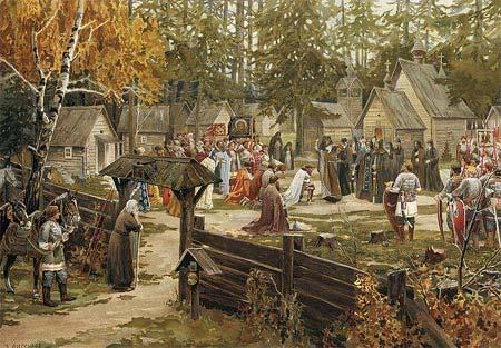 In the area of modern western Russia lived a group of people known as the Slavs.