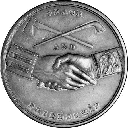 Document 2: The front and back of a Jefferson peace medal
