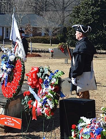 Mecklenburg chapter members Jim Wood, Dave Alls, Ray Maxson, Ken Luckey, Neil Hohmann, Tom Phlegar and Jay Joyce participated in the Color Guard.