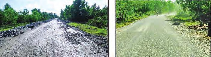 10 ARTICLE FROM PAGE 9 Upgrading gravel from 12feet wide bituminous on Yangon-Kyautphyu (Maei-Alechaung Section) construction at mile post (68/0-68/5) construction at mile