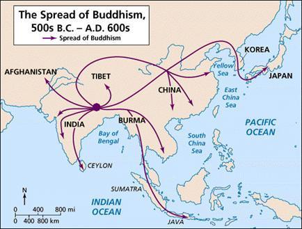 4. Buddhism D. 1. Point of Origin/Founder (student needs any two of the following): Buddhism originated near modern day Nepal in the 6 th c. BCE (around 530 BCE).