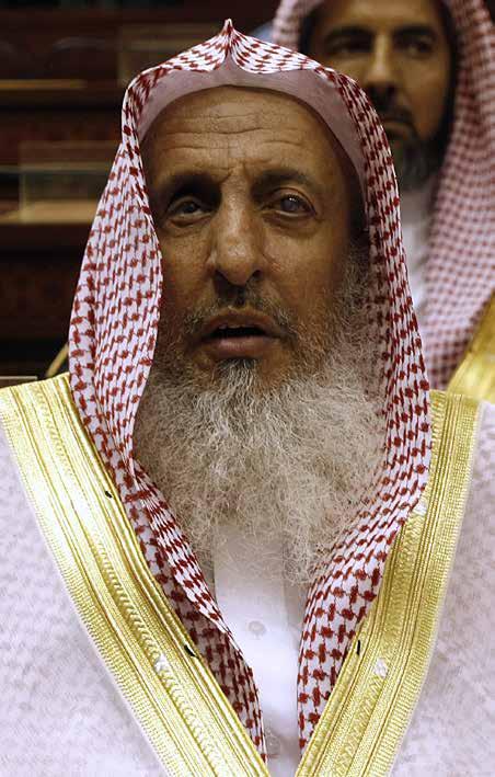 Country: Saudi Arabia Born: 1943 (Age 73) Source of Influence: Scholarly, Administrative Influence: Grand Mufti to 30.8 million Saudi residents and the global network of Salafi Muslims.