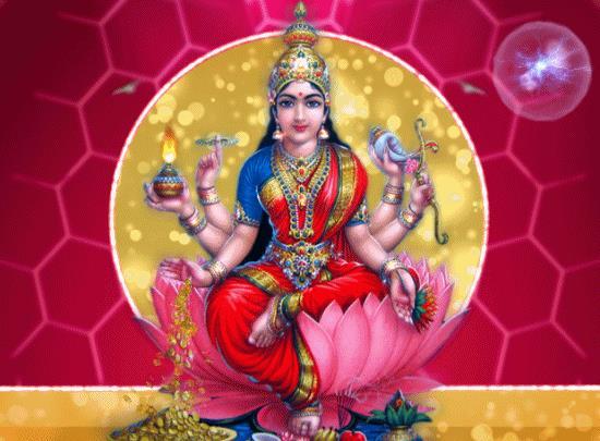 When the Divine Goddess is in dreadful rage to destroy the wicked elements, She assumes a fearful form.