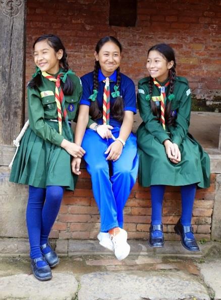 A Girl Scout is a friend to all and a sister to every
