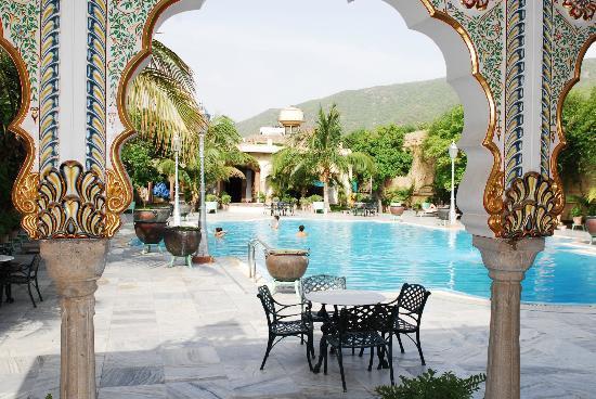 furnished in art-deco style to blend with the Rajasthan art and