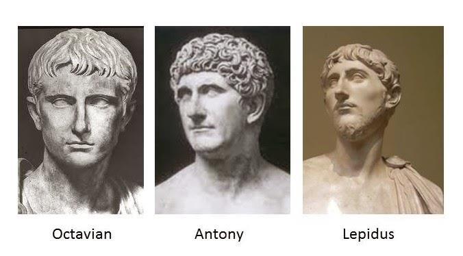 2ND TRIUMVIRATE (43 BC) Octavian Mark Antony Lepidus End
