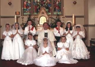 Sacramental Life in the parish has continued throughout the 135 years of its existence. Baptisms have numbered 55 during the last three years as well as 30 First Communions and 36 Confirmations.