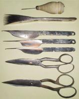 GLOSSARY Carpet weaving tools A number of essential