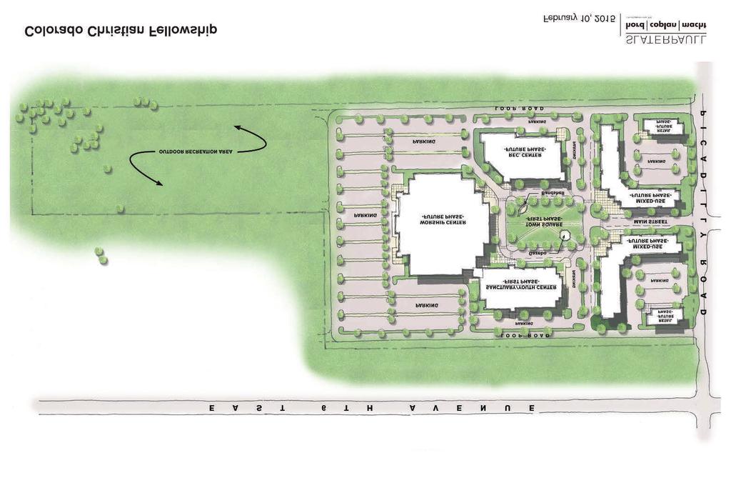 Building Brochure_Layout 1 2/16/2015 9:29 AM Page 9 What CCF Village Will Look Like As you can see from the architectural drawing, CCF Village will feature indoor and outdoor places for worship,