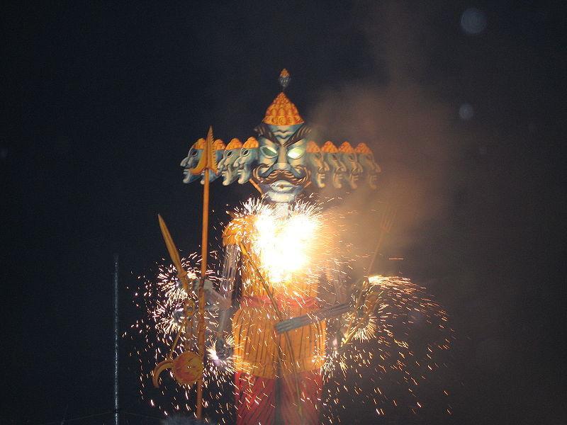 Dushera - Vijay Dhashami Friday, 3 rd October 2014 With Fire Works & Rawan Dahen Celebrating in Temple Sunday, 3 rd October 2014 Programme 12.