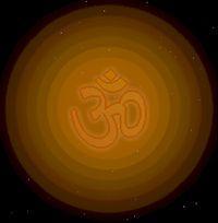 Hinduism Symbol Om first word of God Atman, the soul, is trapped in samsara, an endless cycle of rebirth. But Atman is Brahman.