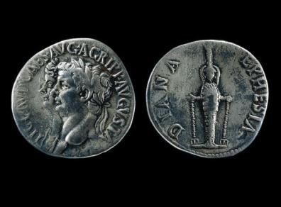 Week 4 Session 1 Silver cistophorus of Claudius The picture shows a Greek coin minted at Ephesus (map ref. 10) in Turkey.