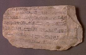 Source material Ostraca Papyri Herodotus, Manetho, et. al.
