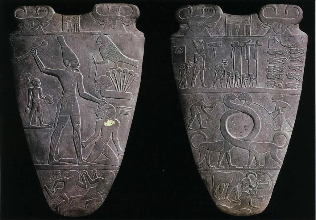 Narmer Traditionally viewed as having led the south to conquer