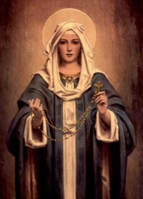 The Rosary Tradition ascribes the popular use of the rosary to St.