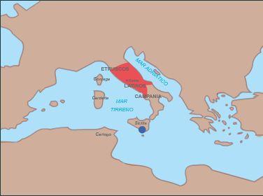 Occupation of Central Italy 265 B.C. At the time faced patricians and plebeians, the Romans dominated the neighboring villages.