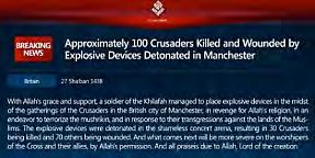 The devices were detonated in the shameless concert arena, resulting in 30 Crusaders being killed and 70 others being wounded.