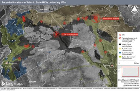 How widespread is the Islamic State s use of UAVs to drop IEDs?