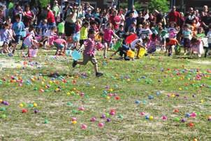 Children gathered 35,000 Easter eggs National Night Out In conjunction with law enforcement and other community members,