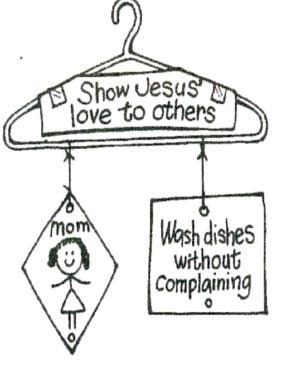 4 Craft Activity: Mobile "Showing Jesus' Love to Others" Children will make a mobile to ways to "Show Jesus' Love to Others.