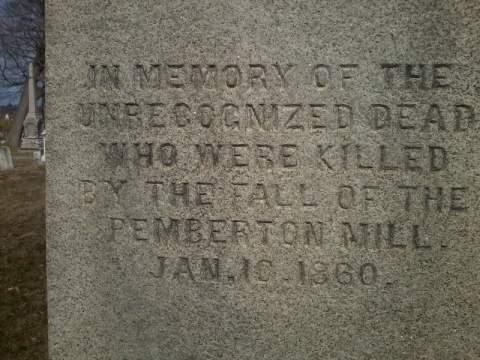 The Pemberton Monument in the Bellevue provided burial
