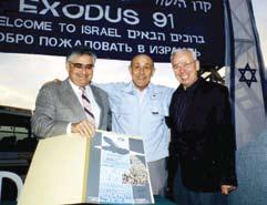When we started Operation Exodus and chartered the first plane, then started the Exodus Shipping Line with three