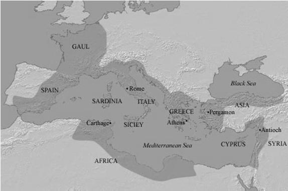 http://www.metmuseum.org/toah/hd/romr/hg_d_romr_d1map.htm THE PUNIC WARS: The greatest naval power of the Mediterranean in the third century B.C.E. was the North African city of Carthage near modern day Tunis.
