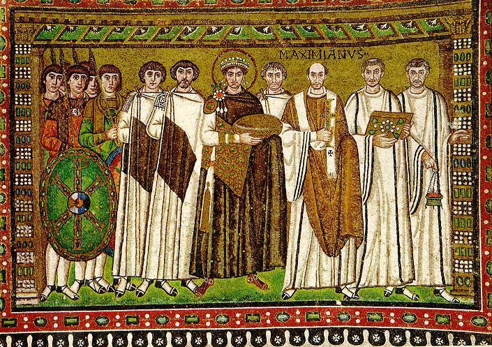 *Justinian panel Asserting control over his empire. Ravenna once an Orthodox city.