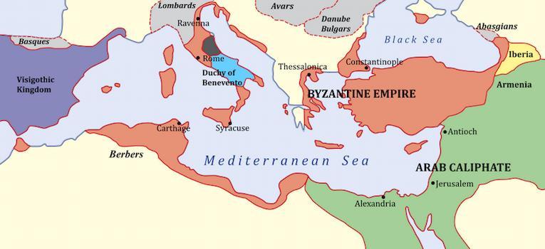 Byzantium Eastern empire, Byzantium, prospered centered around the city of