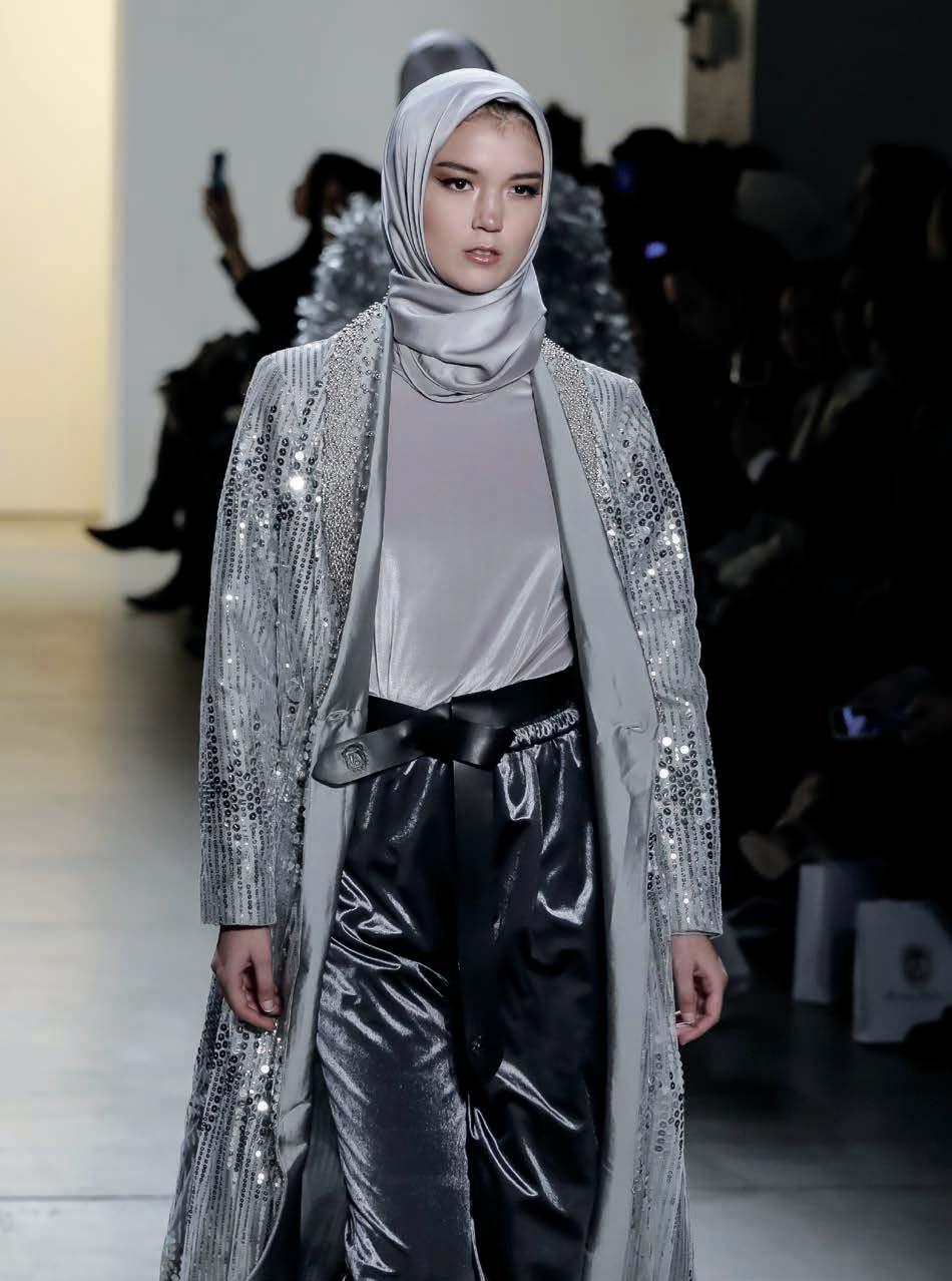 A model walks on the runway for Anniesa Hasibuan FW17 collection