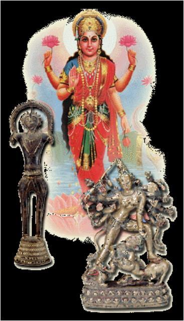 Hindu Dieties Devi (the Protecting Mother), sometimes known simply as the Goddess, who appears in some form in every region of India.