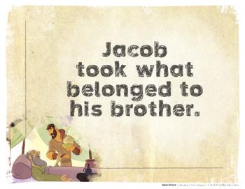 to be Esau. Rebekah and Jacob were doing a bad thing. Jacob took the meal to Isaac. Isaac could not see well, and he was surprised that Esau had come home so quickly from hunting.