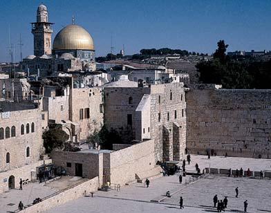 Sacred Sites of Jerusalem Sacred to three major religions Judaism