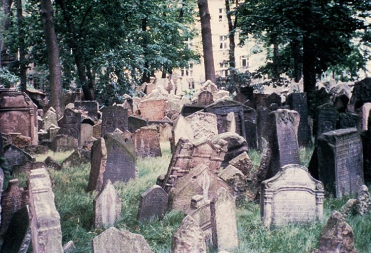 Jewish neighborhoods in European Cities the Old Jewish Cemetery in Prague, the Czech Republic Christianity originated in Southwest