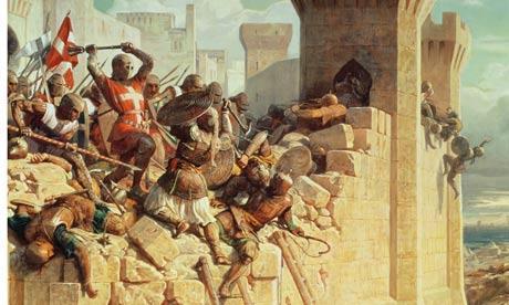 Crusading armies massacre Jews in Rhineland 1099 - Crusaders massacre innocent civilians in