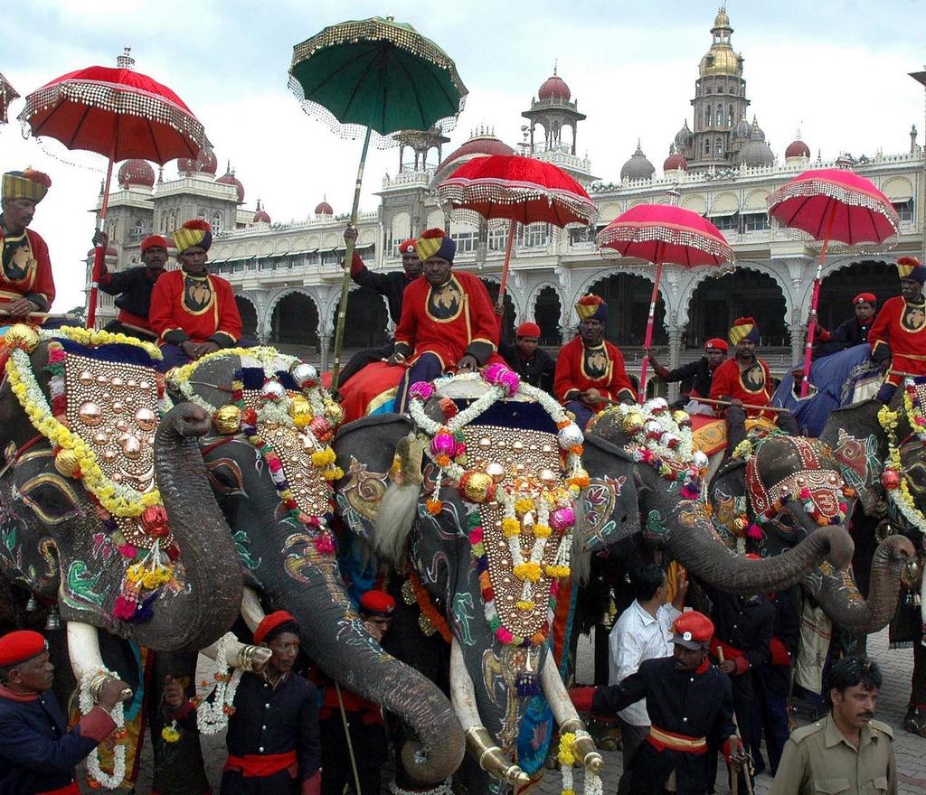 Elephants are a significant animal in Hinduism, and most temples keep