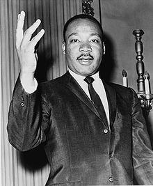 M is Martin Luther King Jr. MLK Jr.
