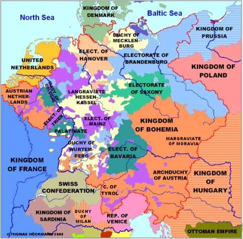 The Holy Roman Empire In central Europe, there were hundreds of small states They were united under a weak Holy Roman Emperor