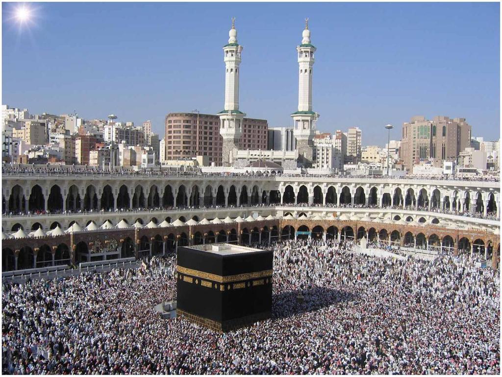HOLY PLACES IN ISLAM HOLIEST LOCATIONS ARE IN CITIES ASSOCIATED WITH PROPHET MUHAMMAD. HOLIEST CITY IS MAKKAH (MECCA), BIRTHPLACE OF MUHAMMAD.